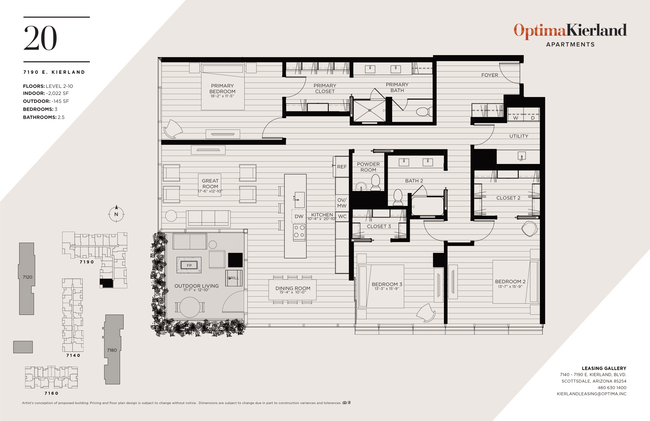 Floorplan - Optima Kierland Apartments