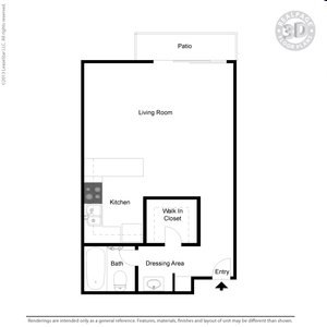 Studio/1BA - Cedar Shores