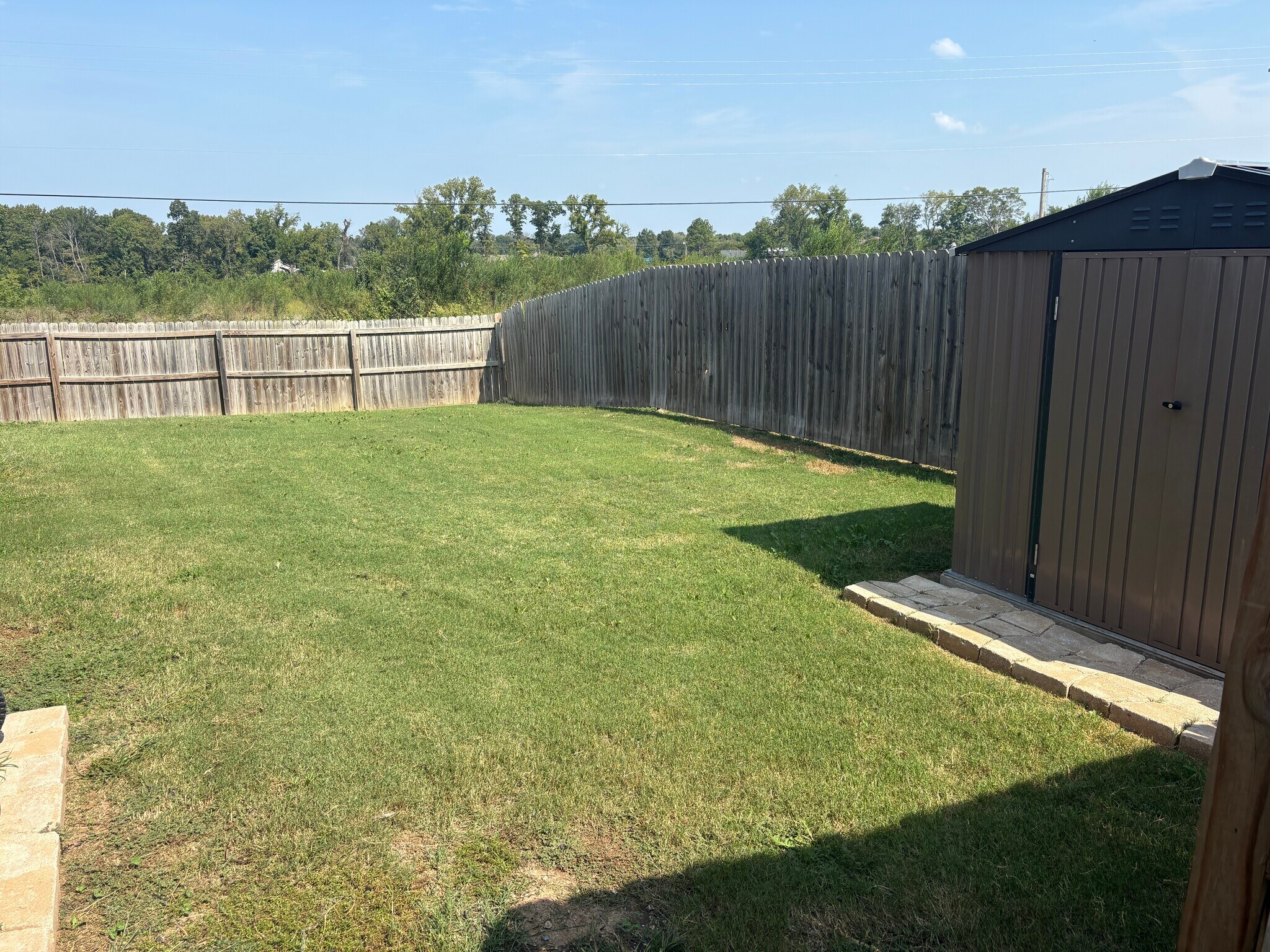 Back yard is fully privacy fenced - 4208 SW Fieldstone Blvd