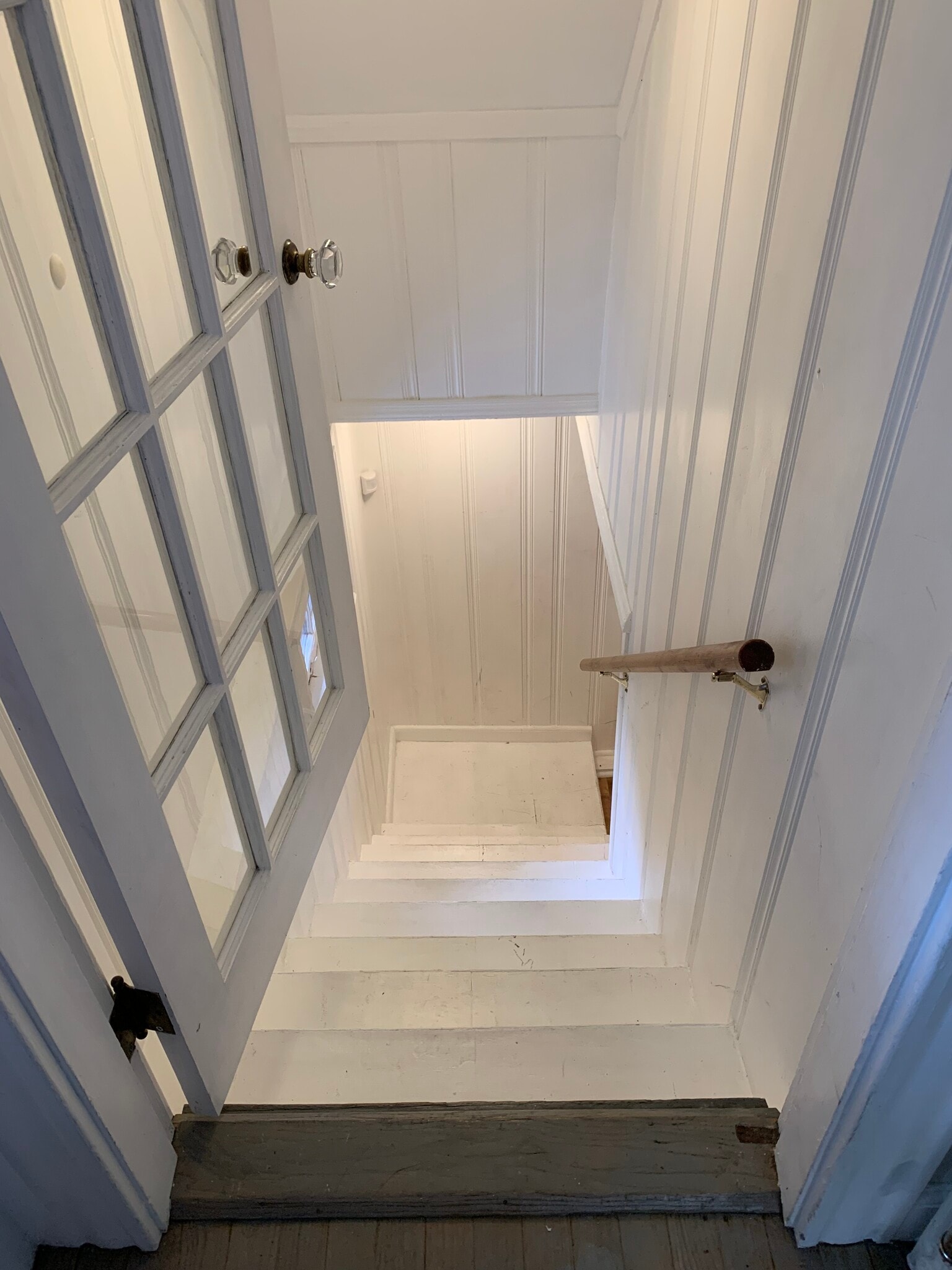 Going downstairs - 34 Blodgett Ave