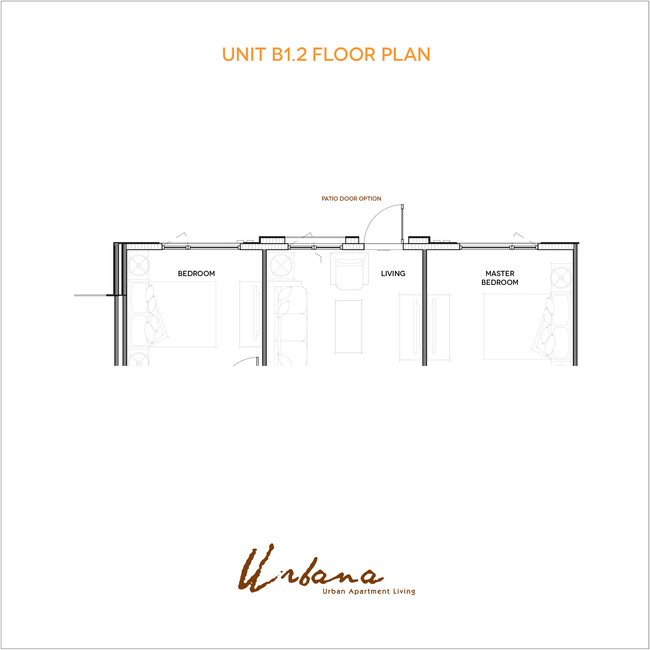 B1.2 Floorplan - Urbana Chula Vista Luxury Apartments