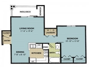 Floorplan - Waterford Place Apartments