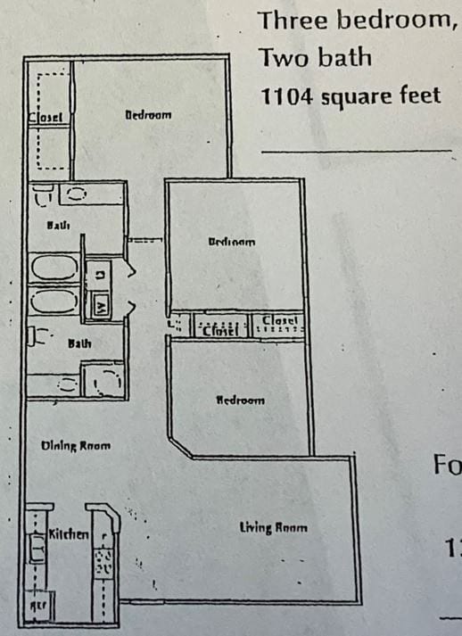 Floorplan - Mineral Springs Apartments