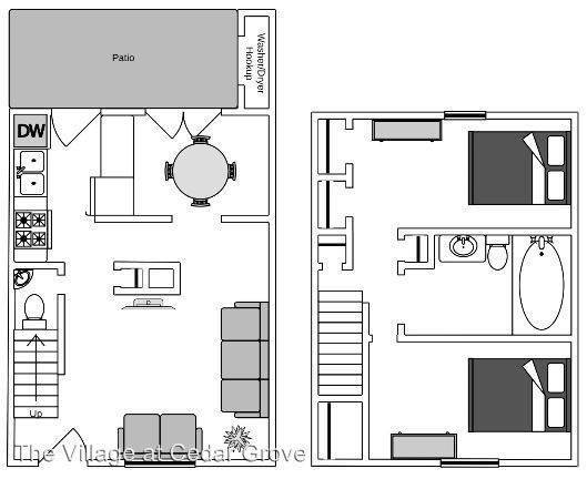 Two Bedroom, One and A Half Bath Townhouse, 1,100 Square Feet - Richmond Hill