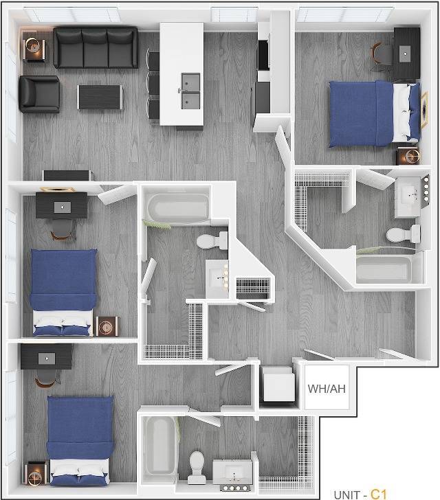 3 Bedroom - Park Place at Arlington