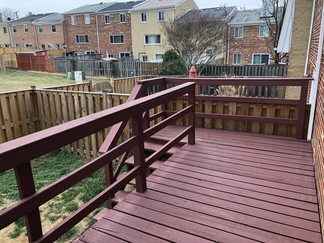 Rear Deck & Fenced in Yard - 7415 Rhondda Dr