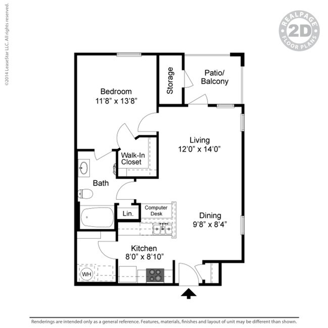 1BR/1BA - The Abram