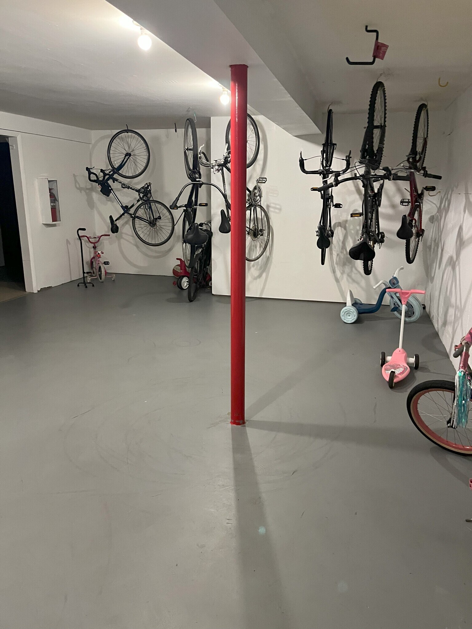 Bike storage area in Basement - 2343 Ogden Ave