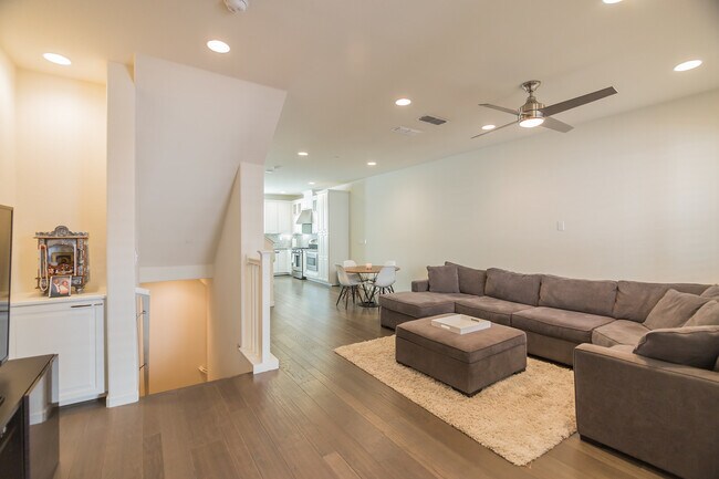 Living room and stairs - 856 White Moonstone Loop
