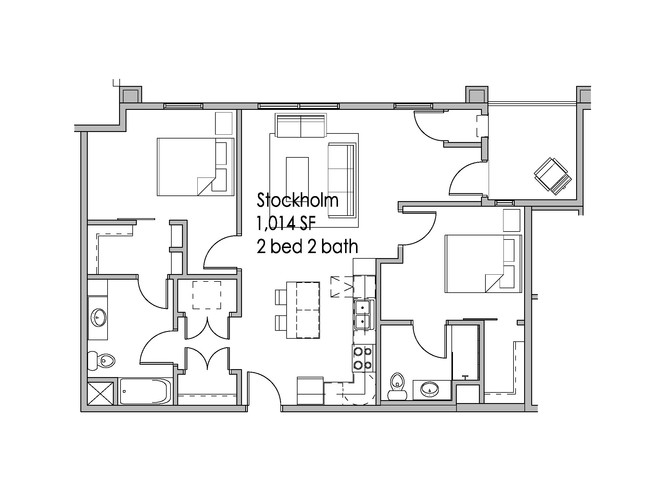 Stockholm 2D - Uptown Apartments