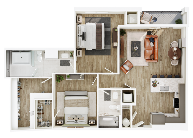 Floorplan - The Seventeen Hundred on East