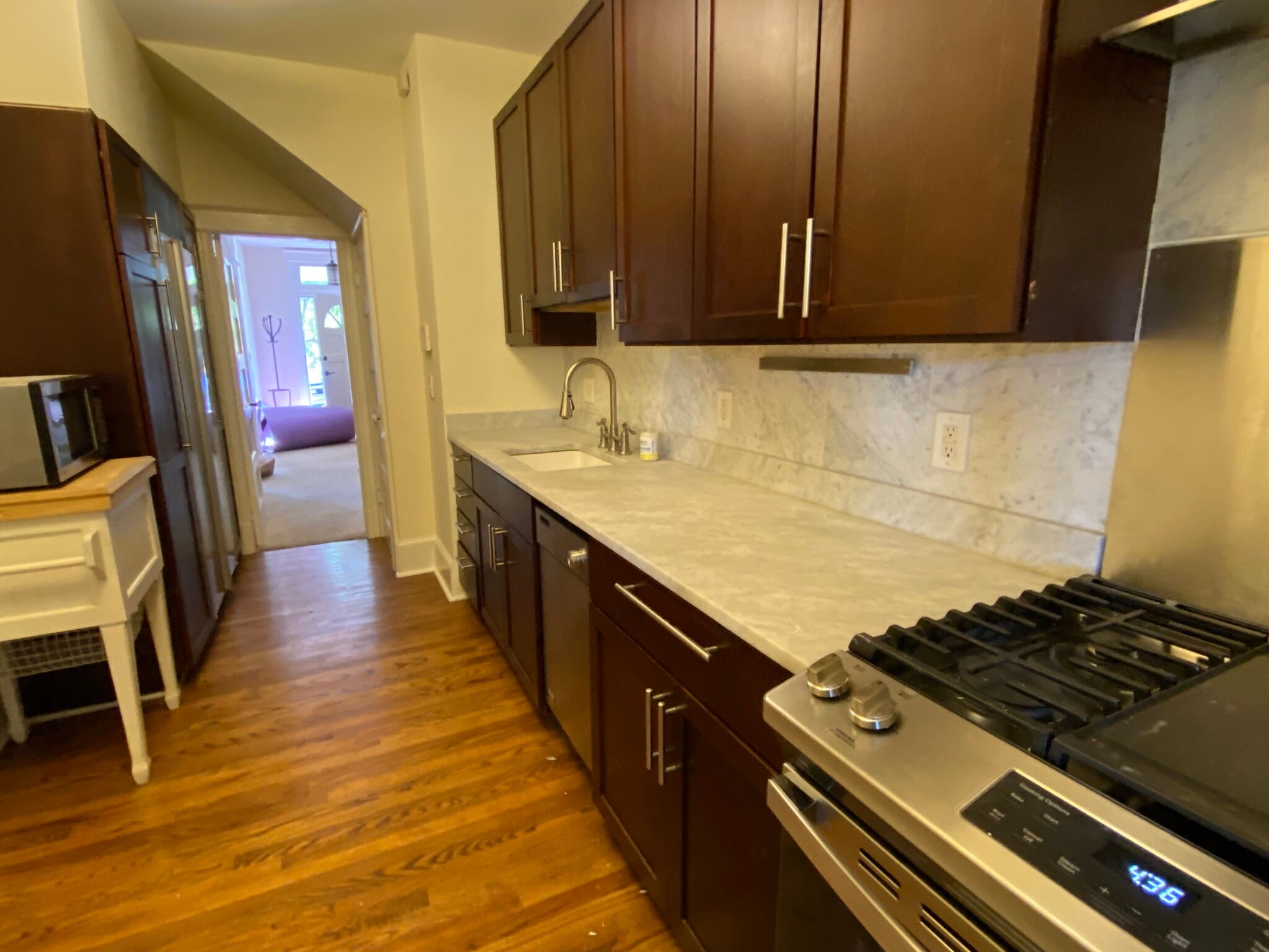 Kitchen: Sub Zero Refrigerator + big tub sink - 3916 4th St NW
