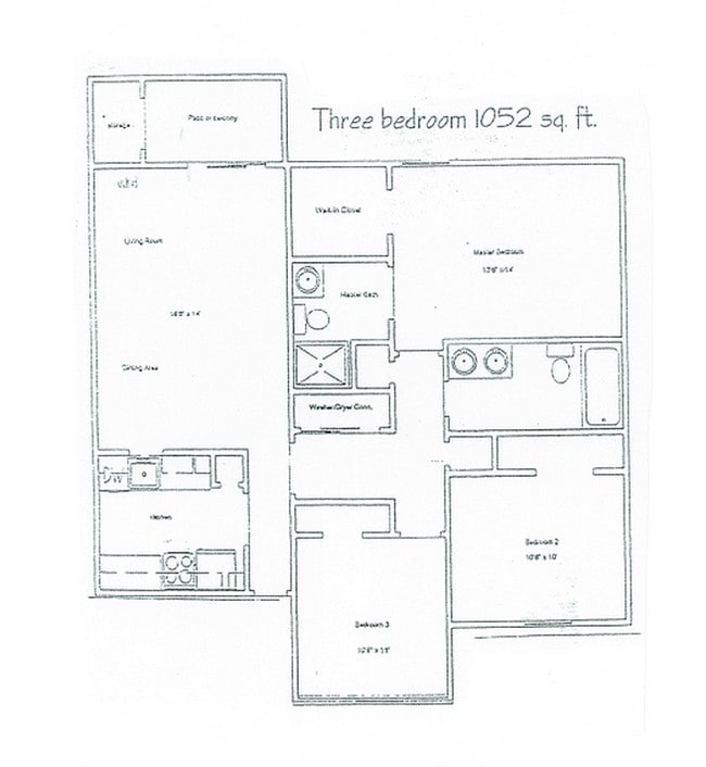 3BR/1.5BA - Ashewyck Manor Apartments