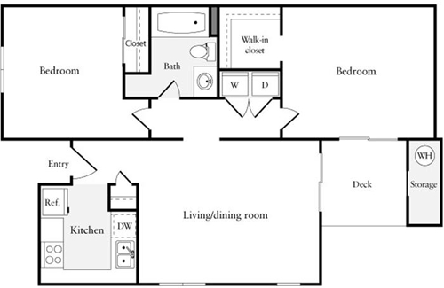 Floorplan - Riva Terra Apartments at Redwood Shores