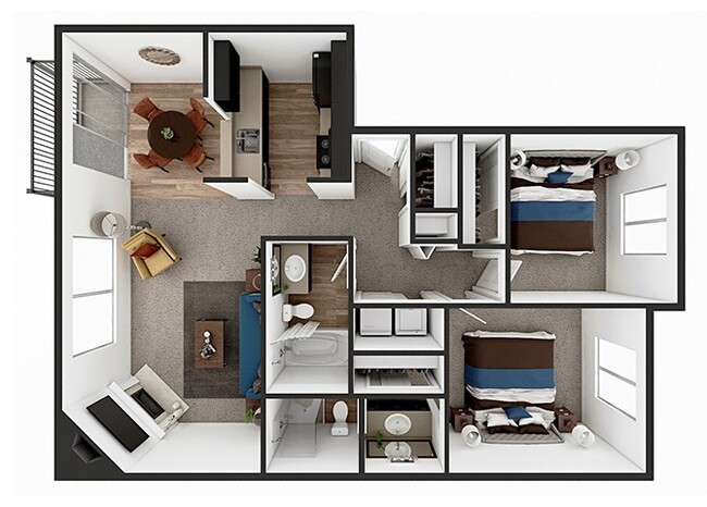 Floorplan - North Creek Apartments