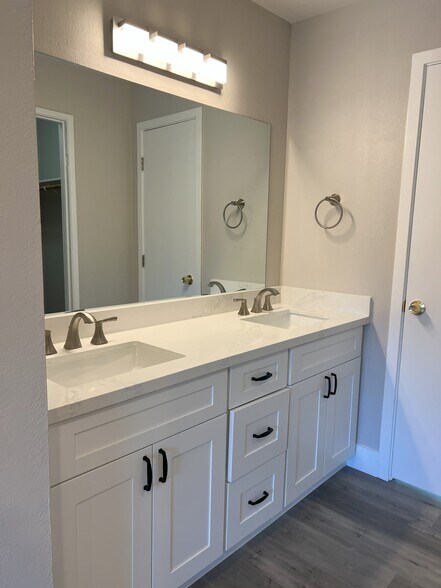Master Bathroom - brand new quartz vanity/lights/fixtures - 5181 Oxbow Ct