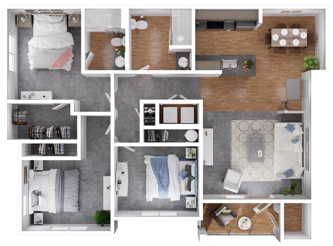 Floorplan - Riverview Apartments