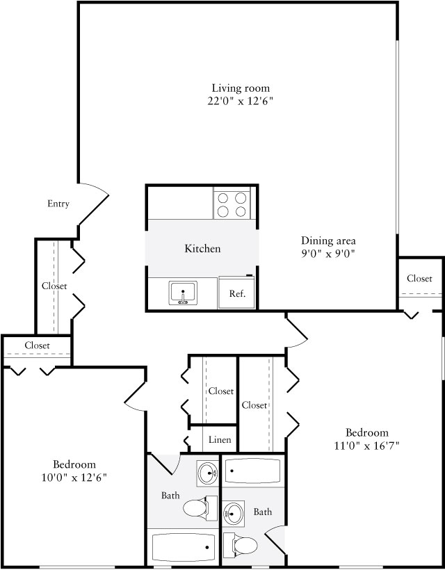 Floorplan - eaves Glover Park