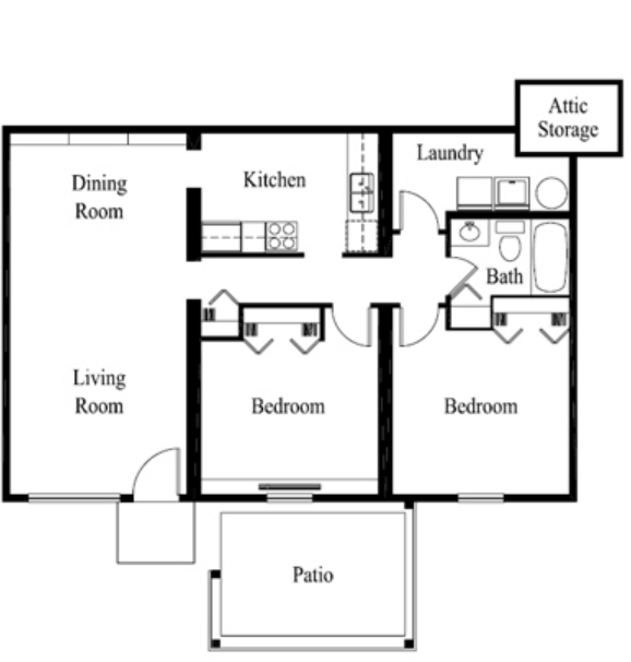 2BR/1BA - High Points