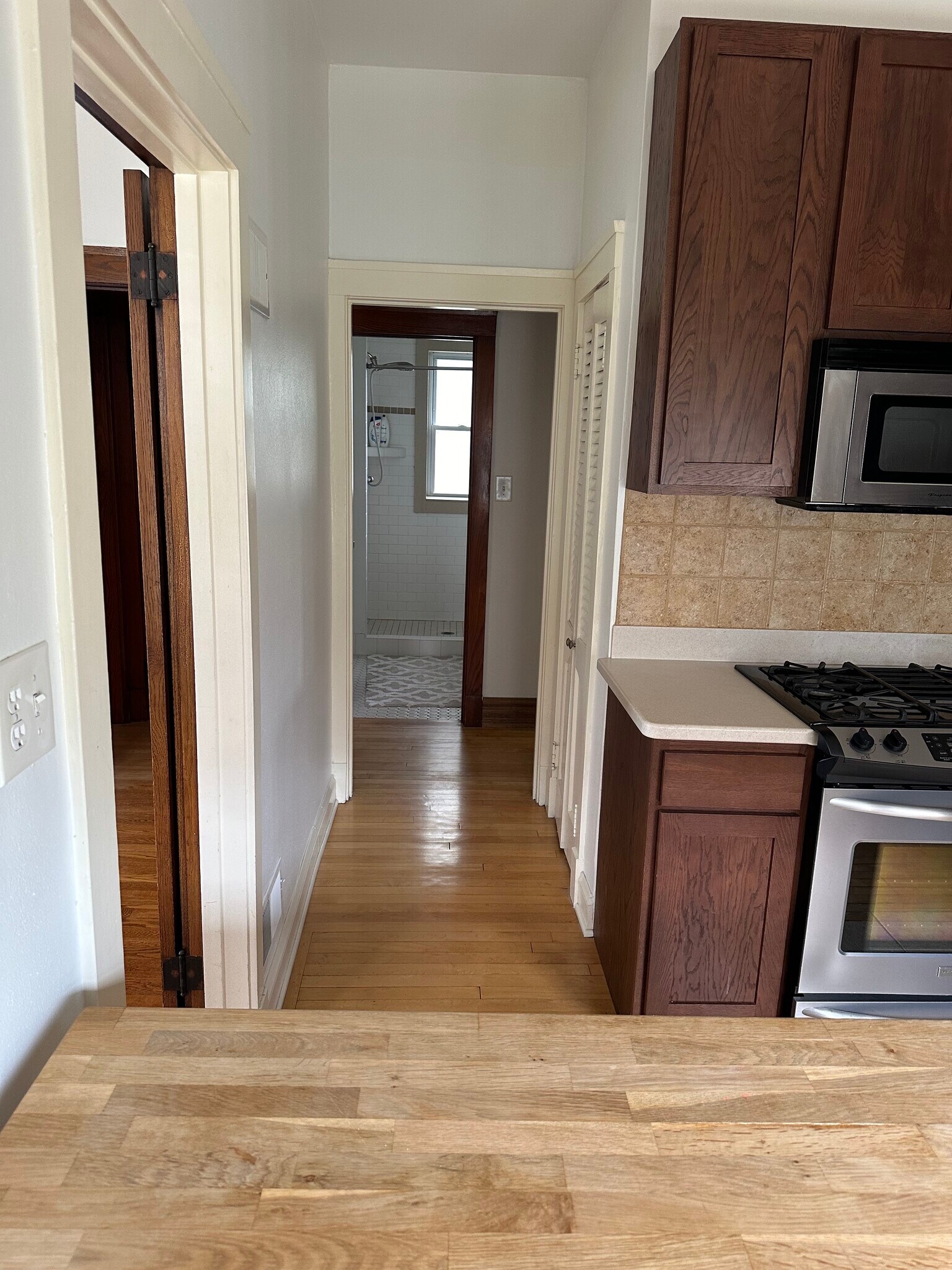 Hall from Kitchen to bath - 524 W Shore Dr