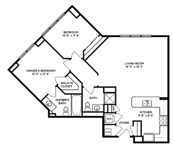 2BR/2BA - Residences at Park Place