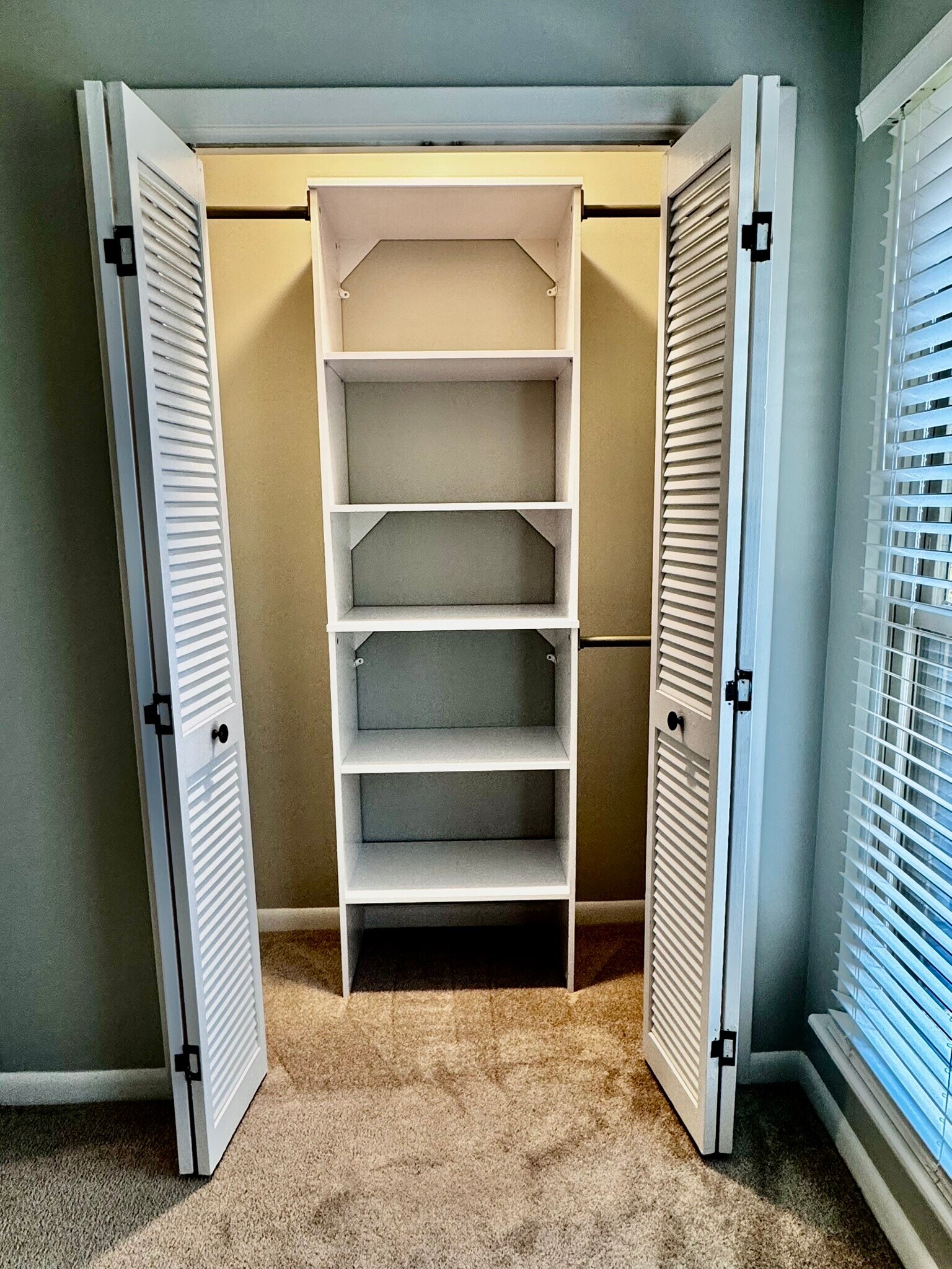 R master closet. New shelving/rods. - 122 Turnwood Ln