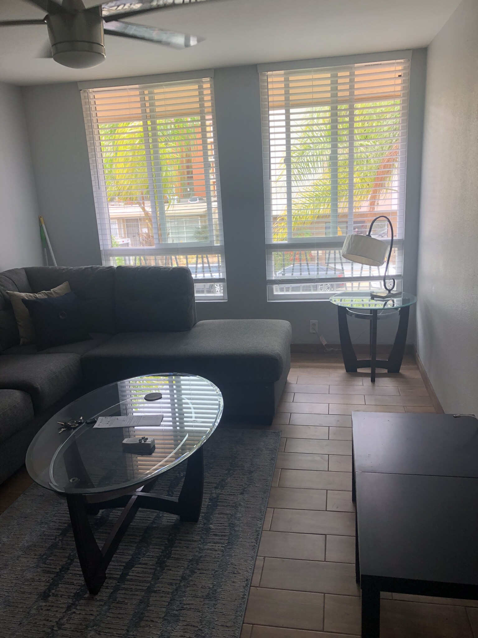 Living Room Sectional, Tables & Lamps - 5540 Lindo Paseo