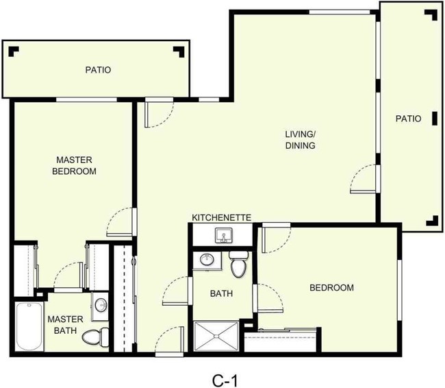 Floor Plan C-1 - Pearl Crossing