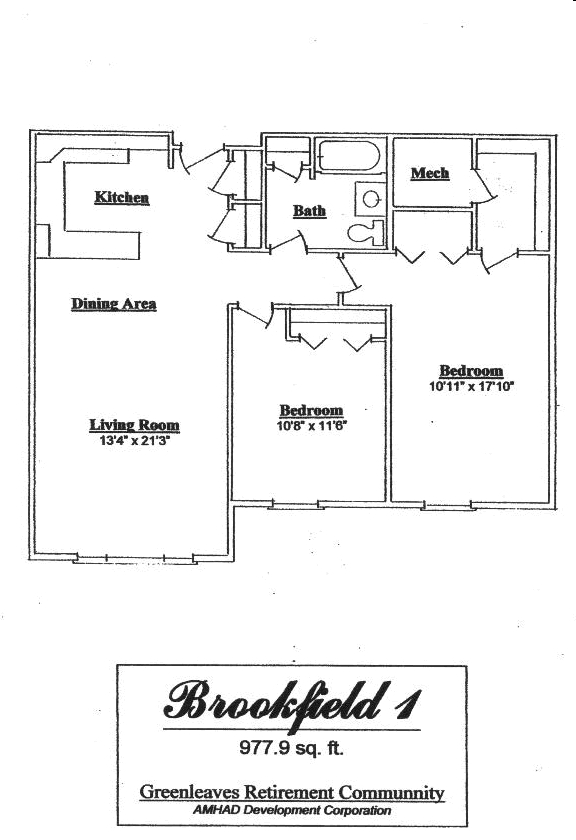 2BD/1BA - Greenleaves Condominiums