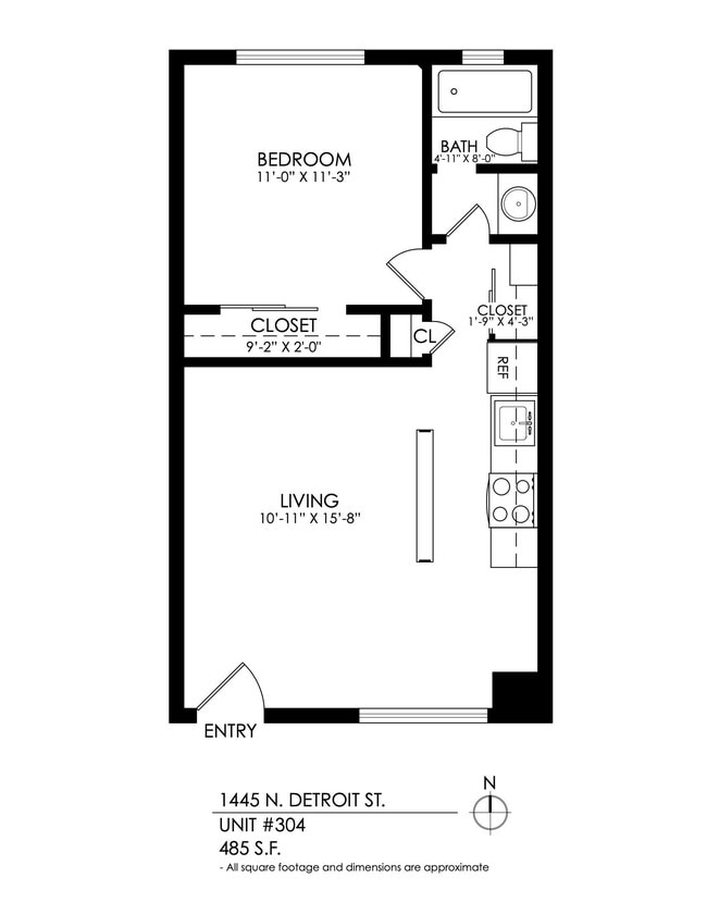 Floorplan - 1445 Detroit