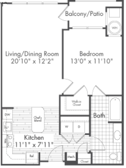 1BR/1BA - The Reserve at Riverdale