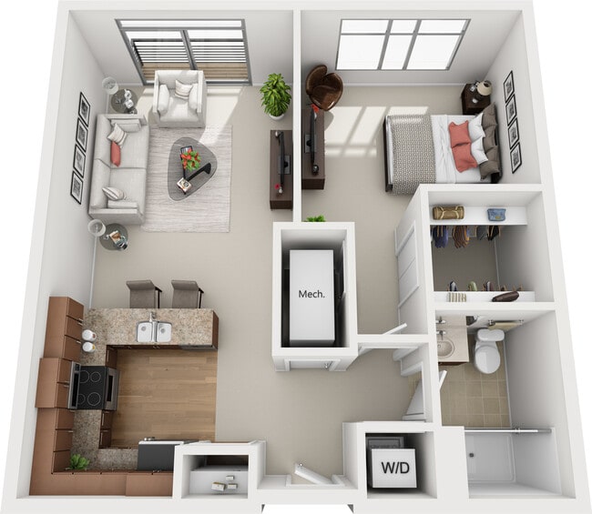 Floorplan - The Enclave Luxury Apartments