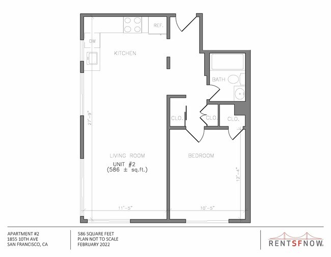 Floorplan - 1855 10th Avenue