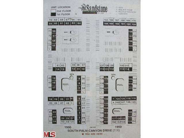 Site Map - 1950 S Palm Canyon Dr