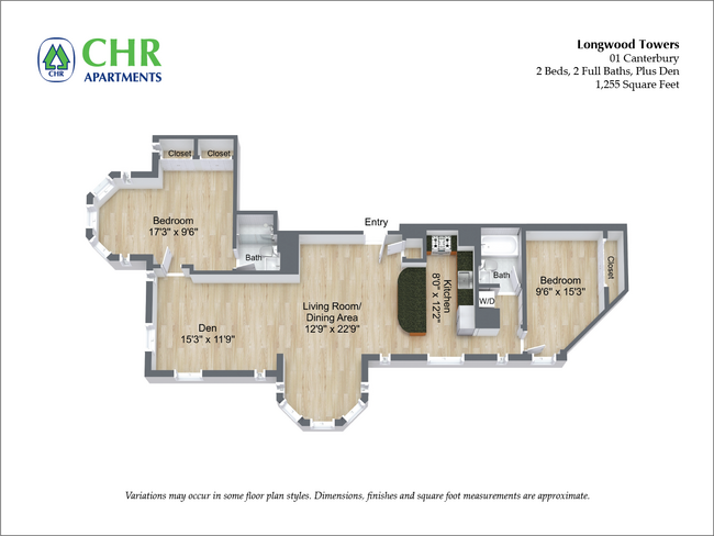 Floorplan - Longwood Towers