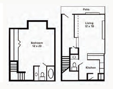 1BR/1BA Townhouse - Marquis Place