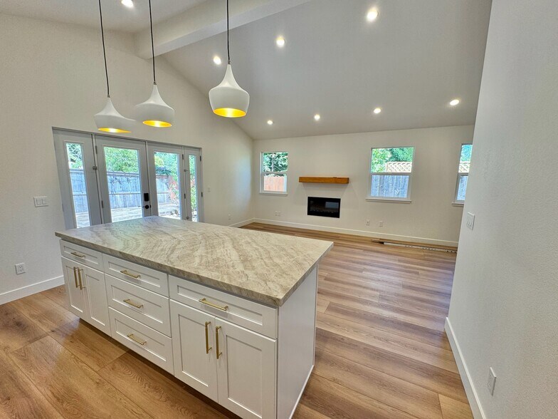 ADU Kitchen and Fireplace - 21 Sierra Ave