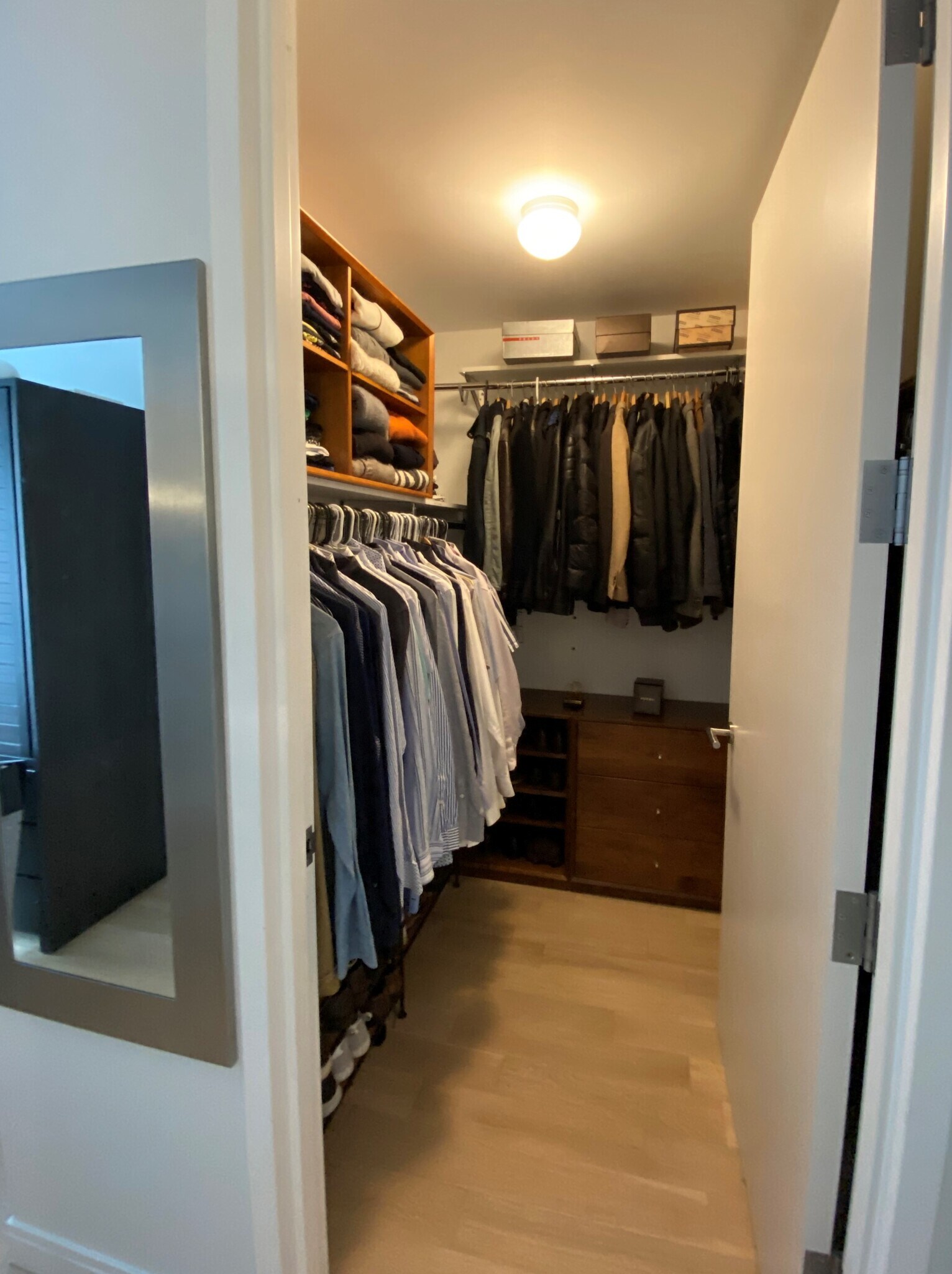 Spacious walking closet - 160 1st St