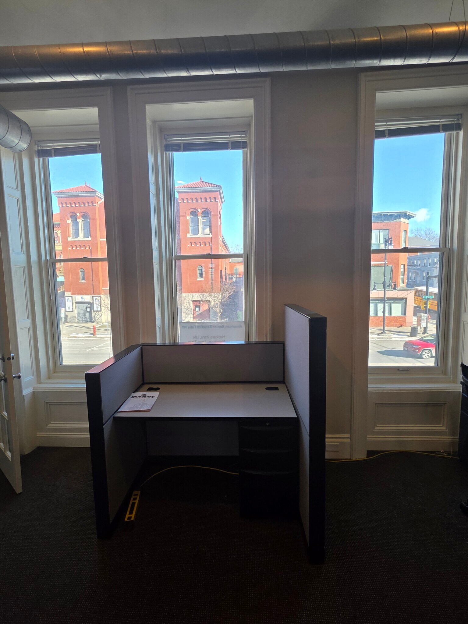 View out of the front windows - 809A N Salina St