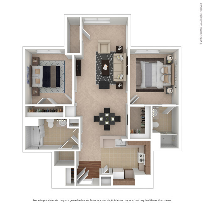 The Mayfair 3D Furnished - Windsor Crossing Apartments