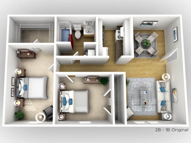 Two Bedroom - One Bath - Lorna Place