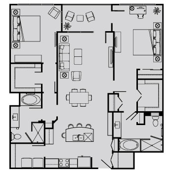 Floorplan - BelleMeade Apartments