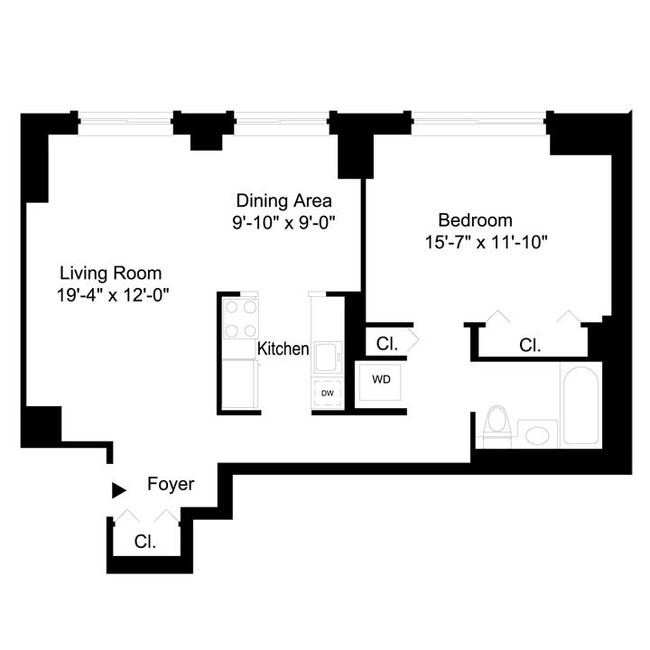 1BR/1BA - Liberty Plaza