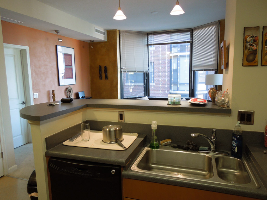 Kitchen Over Looking Livingroom - 1390 Kenyon St NW