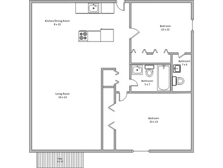 2BR/1BA - 10000 Nicollet