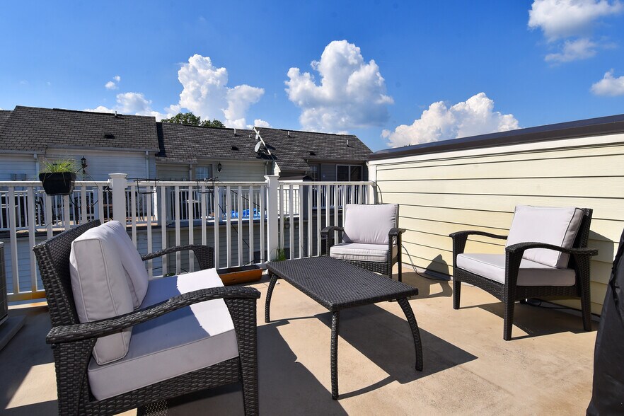 Roof deck (not visible: grill that conveys) - 451 N George Mason Dr
