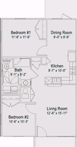 2BR/1BA - Four Seasons at Hawthorne