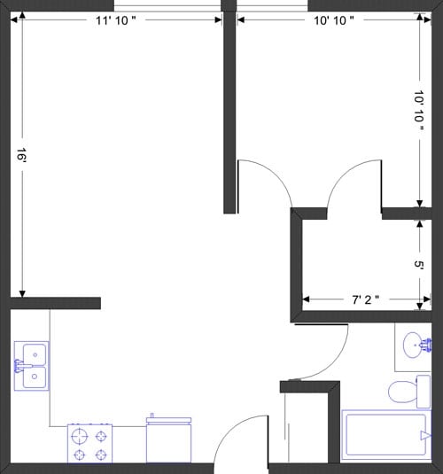 1BR/1BA - Goldenwood