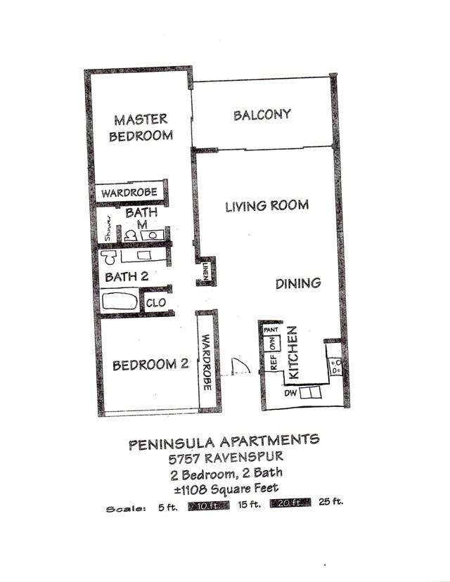 Floorplan - Peninsula Apartments