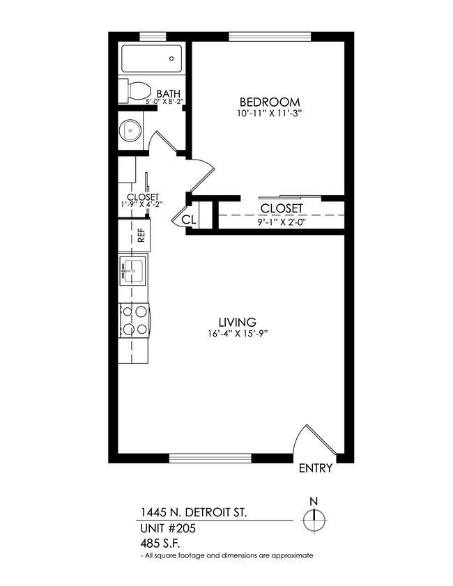 Floorplan - 1445 Detroit